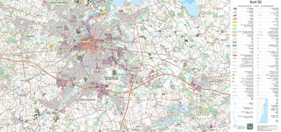 Kortforsyningen Odense SØ (1:50,000 scale) digital map