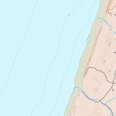 Kortforsyningen Oksbøl (1:25,000 scale) digital map