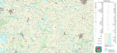 Kortforsyningen Ølgod (1:25,000 scale) digital map