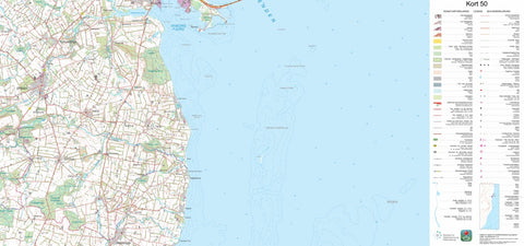 Kortforsyningen Ørbæk (1:50,000 scale) digital map