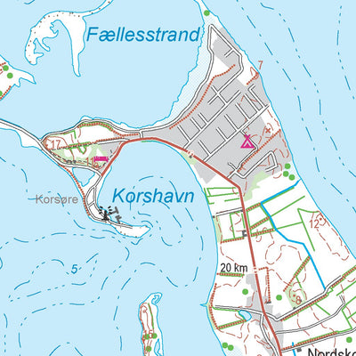 Kortforsyningen Otterup 2 (1:50,000 scale) digital map