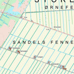 Kortforsyningen Pandrup (1:25,000 scale) digital map