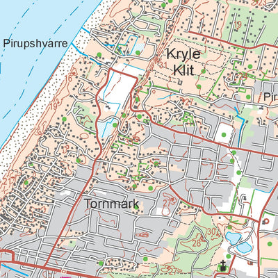 Kortforsyningen Pandrup (1:50,000 scale) digital map