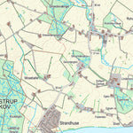 Kortforsyningen Præstø (1:25,000 scale) digital map