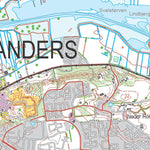 Kortforsyningen Randers NV (1:50,000 scale) digital map