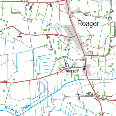 Kortforsyningen Ribe (1:50,000 scale) digital map