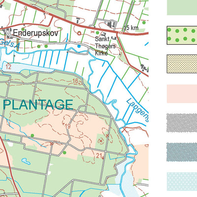 Kortforsyningen Ribe (1:50,000 scale) digital map