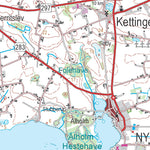 Kortforsyningen Rødby (1:100,000 scale) digital map