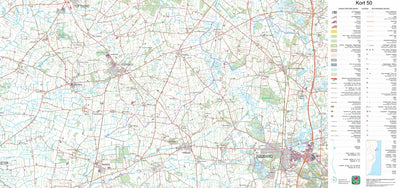 Kortforsyningen Rødekro (1:50,000 scale) digital map