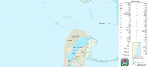 Kortforsyningen Rømø 1 (1:25,000 scale) digital map