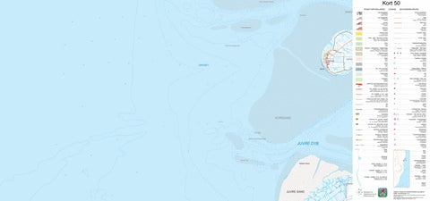 Kortforsyningen Rømø 2 (1:50,000 scale) digital map