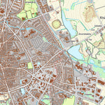 Kortforsyningen Rønne (1:25,000 scale) digital map