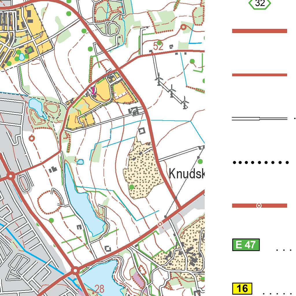 Rønne (1:50,000 scale) Map by Kortforsyningen | Avenza Maps