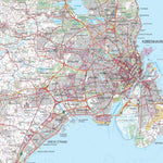 Kortforsyningen Roskilde (1:100,000 scale) digital map
