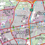 Kortforsyningen Roskilde (1:100,000 scale) digital map