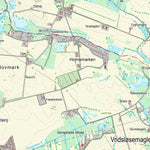 Kortforsyningen Roskilde (1:25,000 scale) digital map