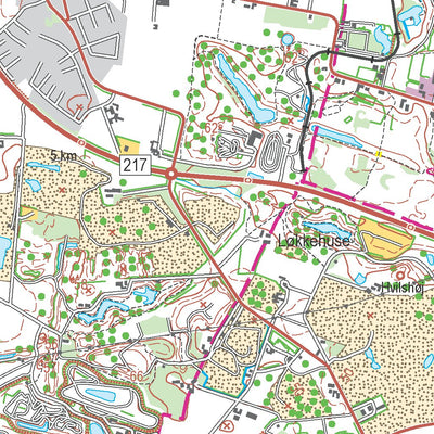 Kortforsyningen Roskilde (1:50,000 scale) digital map