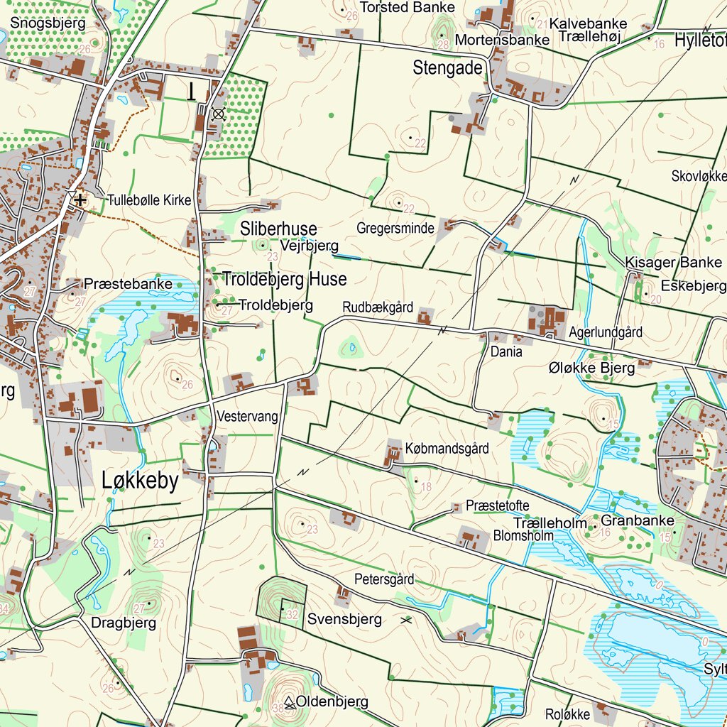 Rudkøbing (1:25,000 scale) Map by Kortforsyningen | Avenza Maps