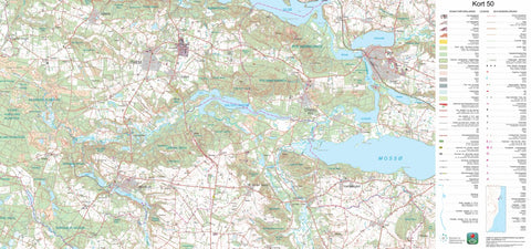 Kortforsyningen Ry (1:50,000 scale) digital map