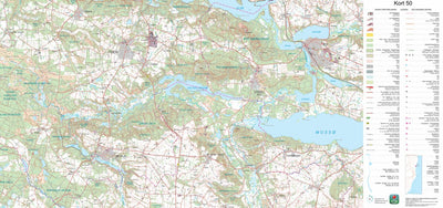 Kortforsyningen Ry (1:50,000 scale) digital map