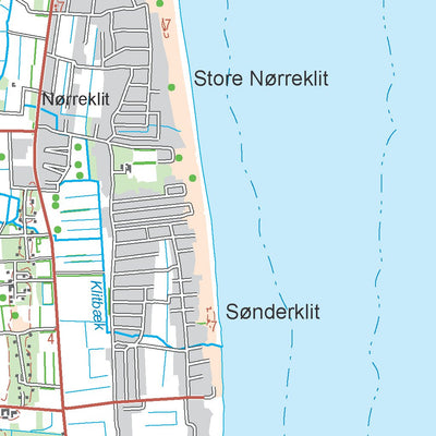 Kortforsyningen Sæby (1:50,000 scale) digital map