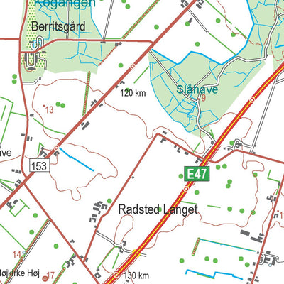 Kortforsyningen Sakskøbing (1:50,000 scale) digital map
