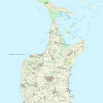 Kortforsyningen Samsø 1 (1:25,000 scale) digital map