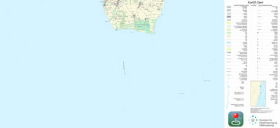 Kortforsyningen Samsø 3 (1:25,000 scale) digital map