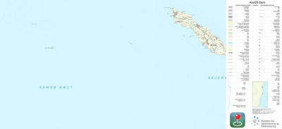 Kortforsyningen Sejerø (1:25,000 scale) digital map