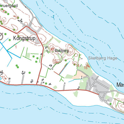 Kortforsyningen Sejerø (1:50,000 scale) digital map