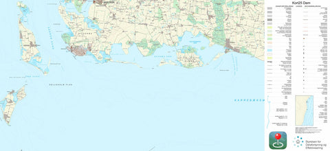 Kortforsyningen Skælskør (1:25,000 scale) digital map