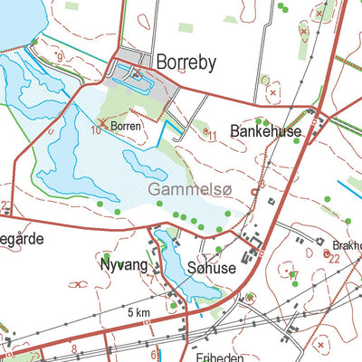 Kortforsyningen Skælskør (1:50,000 scale) digital map