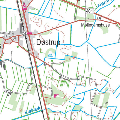Kortforsyningen Skærbæk (1:50,000 scale) digital map