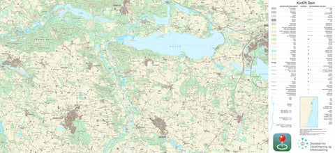 Kortforsyningen Skanderborg (1:25,000 scale) digital map