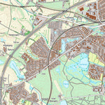 Kortforsyningen Skanderborg (1:25,000 scale) digital map