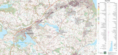 Kortforsyningen Skanderborg (1:50,000 scale) digital map