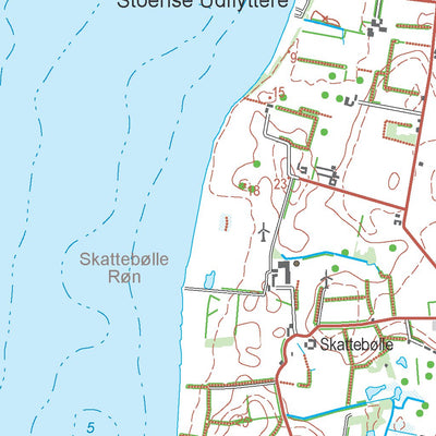 Kortforsyningen Skårup Fyn (1:50,000 scale) digital map