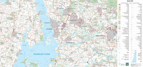 Kortforsyningen Skibby (1:50,000 scale) digital map