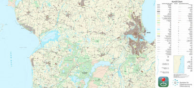 Kortforsyningen Skive (1:25,000 scale) digital map