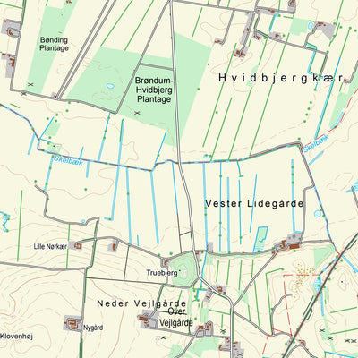 Kortforsyningen Skive (1:25,000 scale) digital map