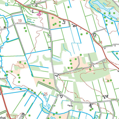Kortforsyningen Skjern (1:50,000 scale) digital map