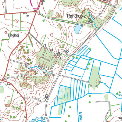 Kortforsyningen Skørping (1:50,000 scale) digital map