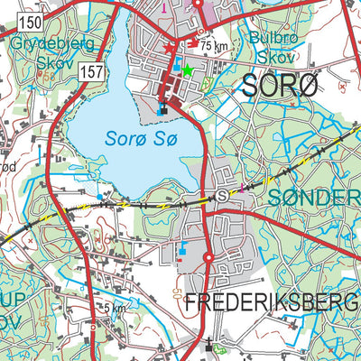 Slagelse Denmark Map Slagelse (1:100,000 scale) Map by Kortforsyningen | Avenza Maps