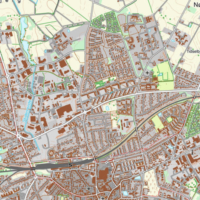 Kortforsyningen Slagelse (1:25,000 scale) digital map