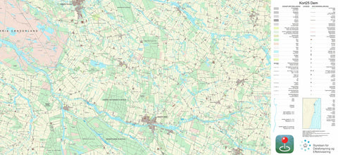 Kortforsyningen Sønder Omme (1:25,000 scale) digital map