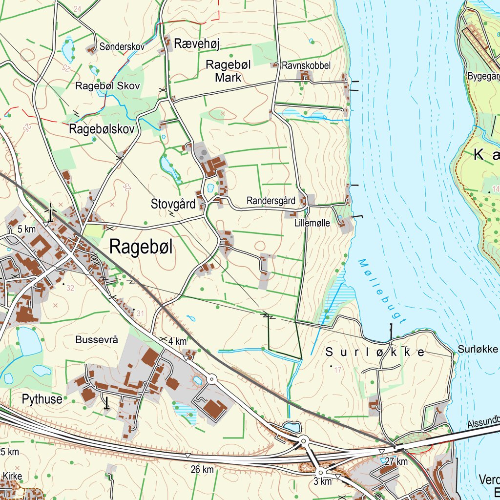 Sønderborg (1:25,000 scale) Map by Kortforsyningen | Avenza Maps