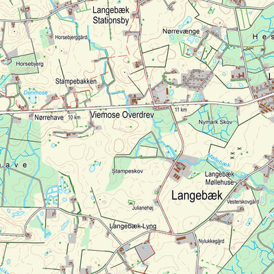 Kortforsyningen Stege (1:25,000 scale) digital map