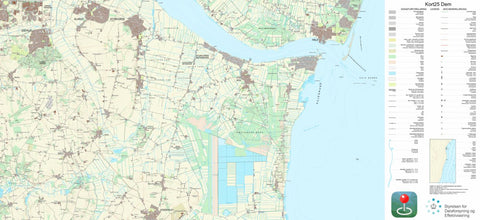 Kortforsyningen Storvorde (1:25,000 scale) digital map