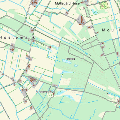 Kortforsyningen Storvorde (1:25,000 scale) digital map