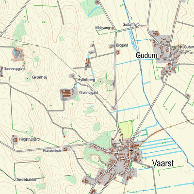 Kortforsyningen Storvorde (1:25,000 scale) digital map